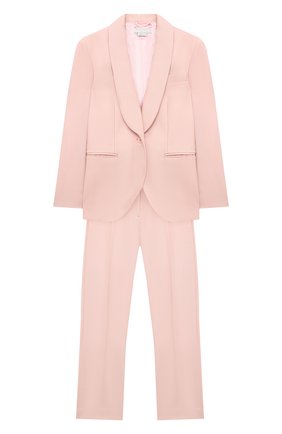 Детский шерстяной костюм STELLA MCCARTNEY розового цвета по цене 27400 руб., арт. 601407/SPKB5 | Фото 1 Детский шерстяной костюм STELLA MCCARTNEY розового цвета, арт. 601407/SPKB5 | Фото 1 (Материал внешний: Шерсть; Рукава: Длинные; Материал подклада: Вискоза; Кросс-КТ: костюм; Ростовка одежда: 9 лет | 134 см, 12 лет | 152 см, 13 - 15 лет | 158 см, 16 лет | 164 см, 3 года | 98 см, 5 лет | 110 см, 7 лет | 122 см)