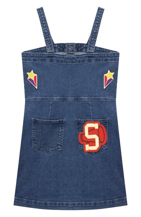 Детское джинсовый сарафан STELLA MCCARTNEY синего цвета по цене 6995 руб., арт. 601300/SPK72 | Фото 2 Детское джинсовый сарафан STELLA MCCARTNEY синего цвета, арт. 601300/SPK72 | Фото 2