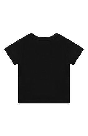 Детский хлопковая футболка GIVENCHY черного цвета, арт. H05J16 | Фото 2 (Ростовка одежда: 12 мес | 80 см, 18 мес | 86 см, 24 мес | 92 см, 36 мес | 98 см, 9 мес | 74 см)