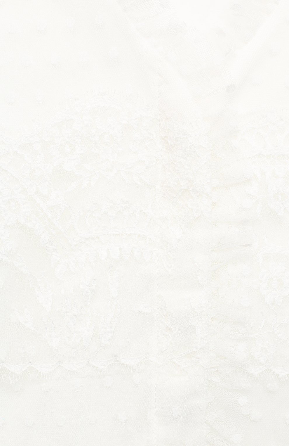 Детское кружевная блузка из хлопка DESIGNERS CAT бежевого цвета, арт. 100000K01000036/4A-8A | Фото 3 (Рукава: Длинные; Материал внешний: Синтетический материал; Материал подклада: Хлопок; Ростовка одежда: 8 лет | 128 см)