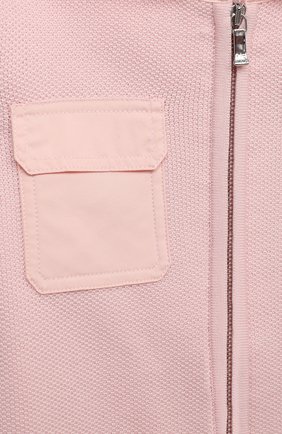 Детский шерстяная толстовка с капюшоном LORO PIANA светло-розового цвета по цене 37500 руб., арт. FAI8005 | Фото 3 Детский шерстяная толстовка с капюшоном LORO PIANA светло-розового цвета, арт. FAI8005 | Фото 3