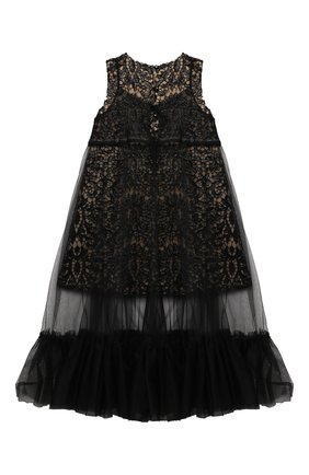 Детское платье DESIGNERS CAT черного цвета по цене 27600 руб., арт. 100000K01000611/4A-8A | Фото 2 Детское платье DESIGNERS CAT черного цвета, арт. 100000K01000611/4A-8A | Фото 2