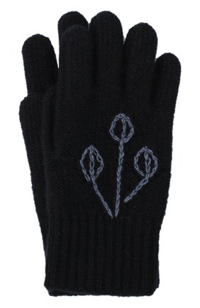 Детские кашемировые перчатки LORO PIANA синего цвета, арт. FAL2496 | Фото 1 (Материал: Шерсть, Кашемир, Текстиль; Региональные ограничения белый список (Axapta Mercury): RU)