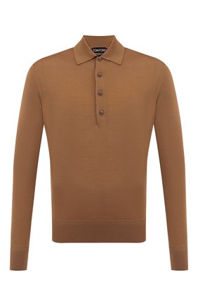Мужское шерстяное поло TOM FORD бежевого цвета по цене 66700 руб., арт. BVM94/TFK132 | Фото 1 Мужское шерстяное поло TOM FORD бежевого цвета, арт. BVM94/TFK132 | Фото 1 (Материал внешний: Шерсть; Рукава: Длинные; Длина (для топов): Стандартные; Стили: Классический; Кросс-КТ: Трикотаж; Застежка: Пуговицы)