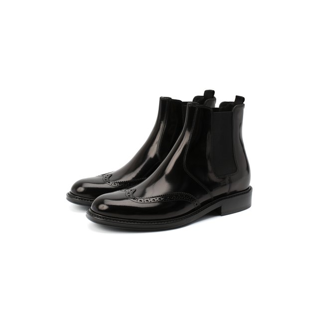 Кожаные ботинки Ceril Saint Laurent черного цвета