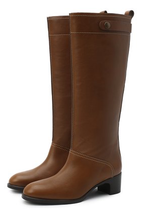 Женские кожаные сапоги liz SEE BY CHLOÉ коричневого цвета по цене 49250 руб., арт. SB35002A/12002 | Фото 1 Женские кожаные сапоги liz SEE BY CHLOÉ коричневого цвета, арт. SB35002A/12002 | Фото 1