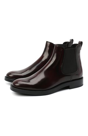 Женские кожаные ботинки TOD’S бордового цвета по цене 49950 руб., арт. XXW60C0DD50AKT | Фото 1 Женские кожаные ботинки TOD’S бордового цвета, арт. XXW60C0DD50AKT | Фото 1