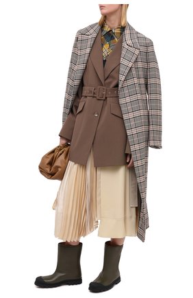 Женские кожаные сапоги MARNI хаки цвета по цене 68900 руб., арт. TCMS005404/P3387 | Фото 2 Женские кожаные сапоги MARNI хаки цвета, арт. TCMS005404/P3387 | Фото 2