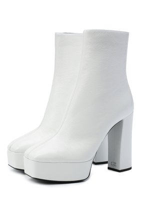 Женские кожаные ботильоны GIUSEPPE ZANOTTI DESIGN белого цвета по цене 72200 руб., арт. I070012/003 | Фото 1 Женские кожаные ботильоны GIUSEPPE ZANOTTI DESIGN белого цвета, арт. I070012/003 | Фото 1