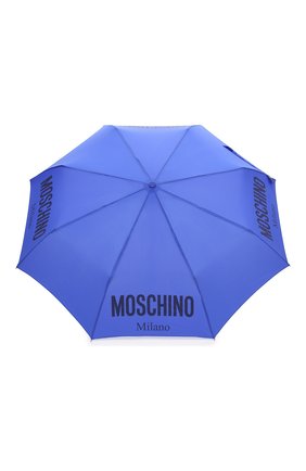 Женский складной зонт MOSCHINO голубого цвета по цене 9770 руб., арт. 8021-0PENCL0SE | Фото 1 Женский складной зонт MOSCHINO голубого цвета, арт. 8021-0PENCL0SE | Фото 1