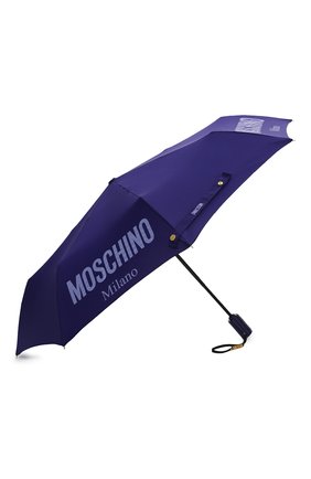 Женский складной зонт MOSCHINO синего цвета, арт. 8021-0PENCL0SE | Фото 2 (Материал: Металл, Текстиль, Синтетический материал; Региональные ограничения белый список (Axapta Mercury): RU)