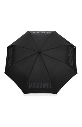 Женский складной зонт MOSCHINO черного цвета, арт. 8021-0PENCL0SE | Фото 1 (Материал: Текстиль, Металл, Синтетический материал; Региональные ограничения белый список (Axapta Mercury): RU)