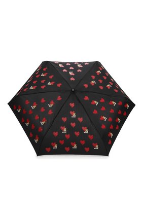 Женский складной зонт MOSCHINO черного цвета по цене 7390 руб., арт. 8127-SUPERMINI | Фото 1 Женский складной зонт MOSCHINO черного цвета, арт. 8127-SUPERMINI | Фото 1