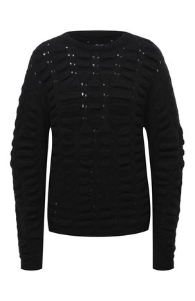 Женский свитер RICK OWENS черного цвета по цене 58100 руб., арт. RP20F2678/KB | Фото 1 Женский свитер RICK OWENS черного цвета, арт. RP20F2678/KB | Фото 1