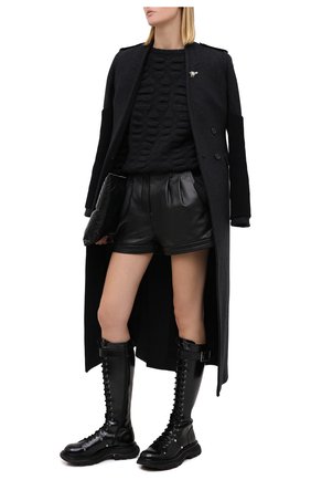 Женский свитер RICK OWENS черного цвета по цене 58100 руб., арт. RP20F2678/KB | Фото 2 Женский свитер RICK OWENS черного цвета, арт. RP20F2678/KB | Фото 2