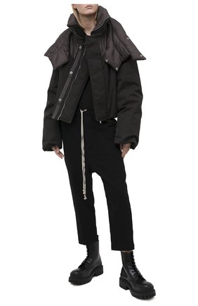 Женский пуховая куртка RICK OWENS серого цвета по цене 222000 руб., арт. RP20F2772/TTD2 | Фото 2 Женский пуховая куртка RICK OWENS серого цвета, арт. RP20F2772/TTD2 | Фото 2