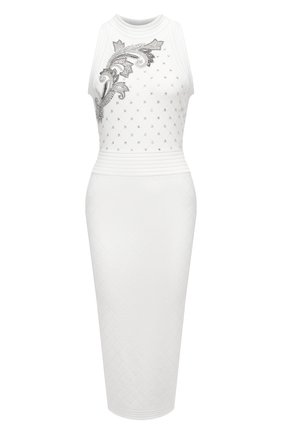 Женское платье из вискозы BALMAIN белого цвета по цене 292000 руб., арт. UF16534/K157 | Фото 1 Женское платье из вискозы BALMAIN белого цвета, арт. UF16534/K157 | Фото 1