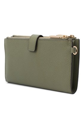 Женские кожаный кошелек jet set MICHAEL MICHAEL KORS хаки цвета по цене 13800 руб., арт. 34F9GAFW4L | Фото 2 Женские кожаный кошелек jet set MICHAEL MICHAEL KORS хаки цвета, арт. 34F9GAFW4L | Фото 2
