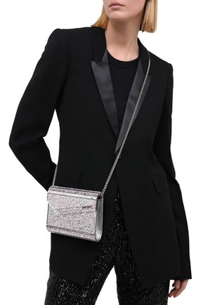 Женский клатч candy JIMMY CHOO разноцветного цвета по цене 53550 руб., арт. CANDY/LGR | Фото 2 Женский клатч candy JIMMY CHOO разноцветного цвета, арт. CANDY/LGR | Фото 2