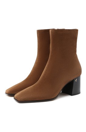 Женские замшевые ботильоны bryelle 65 JIMMY CHOO коричневого цвета по цене 73900 руб., арт. BRYELLE 65/SUE | Фото 1 Женские замшевые ботильоны bryelle 65 JIMMY CHOO коричневого цвета, арт. BRYELLE 65/SUE | Фото 1