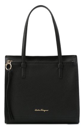 Женский сумка-тоут SALVATORE FERRAGAMO черного цвета по цене 102000 руб., арт. Z-0720527 | Фото 1 Женский сумка-тоут SALVATORE FERRAGAMO черного цвета, арт. Z-0720527 | Фото 1