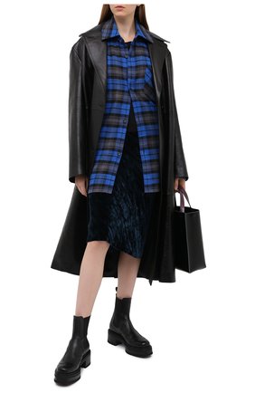 Женская юбка из вискозы и шелка DRIES VAN NOTEN темно-синего цвета по цене 54650 руб., арт. 202-10820-1349 | Фото 2 Женская юбка из вискозы и шелка DRIES VAN NOTEN темно-синего цвета, арт. 202-10820-1349 | Фото 2
