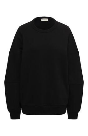 Женская хлопковый свитшот DRIES VAN NOTEN черного цвета по цене 23200 руб., арт. 202-11159-1620 | Фото 1 Женская хлопковый свитшот DRIES VAN NOTEN черного цвета, арт. 202-11159-1620 | Фото 1