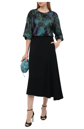 Женский топ из вискозы и хлопка DRIES VAN NOTEN зеленого цвета по цене 45550 руб., арт. 202-30732-1353 | Фото 2 Женский топ из вискозы и хлопка DRIES VAN NOTEN зеленого цвета, арт. 202-30732-1353 | Фото 2