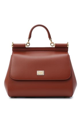 Женская сумка sicily medium DOLCE & GABBANA коричневого цвета по цене 149000 руб., арт. BB6002/AW752 | Фото 1 Женская сумка sicily medium DOLCE & GABBANA коричневого цвета, арт. BB6002/AW752 | Фото 1