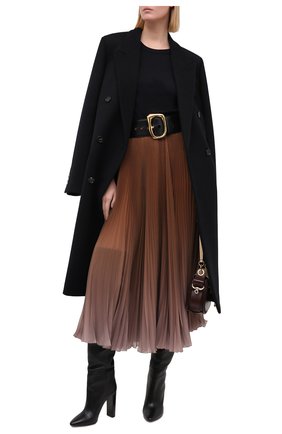 Женская плиссированная юбка DOLCE & GABBANA бежевого цвета по цене 176500 руб., арт. F4BZ0T/GDW12 | Фото 2 Женская плиссированная юбка DOLCE & GABBANA бежевого цвета, арт. F4BZ0T/GDW12 | Фото 2