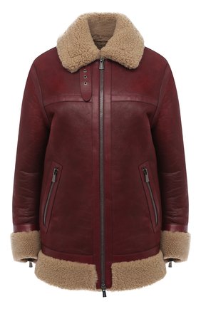 Женская дубленка BALLY бордового цвета по цене 272500 руб., арт. L0PE243L-4S035/699 | Фото 1 Женская дубленка BALLY бордового цвета, арт. L0PE243L-4S035/699 | Фото 1