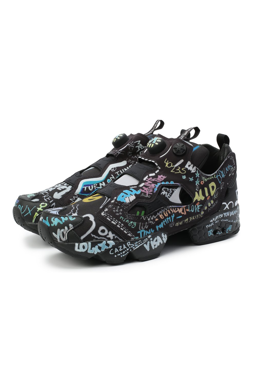 Мужские черные кроссовки vetements x reebok instapump fury VETEMENTS купить  в интернет-магазине ЦУМ, арт. UAH21SN244 1385/M