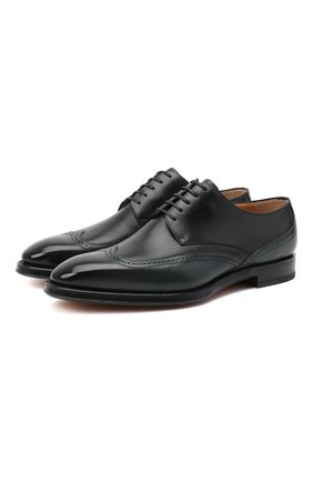 Мужской кожаные дерби BALLY темно-зеленого цвета по цене 66050 руб., арт. SC0NNY/639 | Фото 1 Мужской кожаные дерби BALLY темно-зеленого цвета, арт. SC0NNY/639 | Фото 1