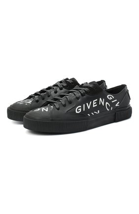 Мужские кожаные кеды tennis light GIVENCHY черного цвета по цене 52350 руб., арт. BH001TH0P1 | Фото 1 Мужские кожаные кеды tennis light GIVENCHY черного цвета, арт. BH001TH0P1 | Фото 1
