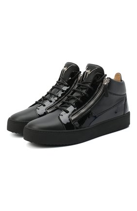 Мужские кожаные кеды kriss GIUSEPPE ZANOTTI DESIGN черного цвета по цене 49950 руб., арт. RU00011/009 | Фото 1 Мужские кожаные кеды kriss GIUSEPPE ZANOTTI DESIGN черного цвета, арт. RU00011/009 | Фото 1