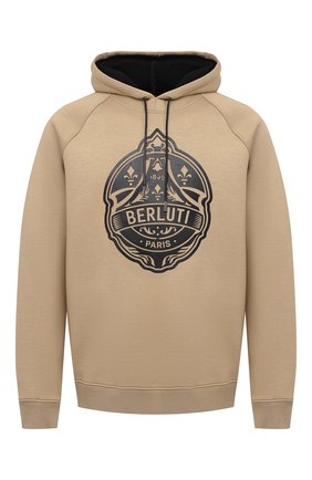 Мужской худи из вискозы BERLUTI бежевого цвета по цене 99500 руб., арт. R18JHL20-002 | Фото 1 Мужской худи из вискозы BERLUTI бежевого цвета, арт. R18JHL20-002 | Фото 1