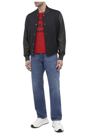 Мужская хлопковая футболка BERLUTI красного цвета по цене 49650 руб., арт. R18JRS50-002 | Фото 2 Мужская хлопковая футболка BERLUTI красного цвета, арт. R18JRS50-002 | Фото 2