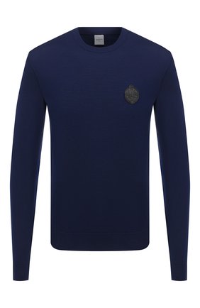 Мужской шерстяной джемпер BERLUTI синего цвета по цене 68450 руб., арт. R18KRL155-003 | Фото 1 Мужской шерстяной джемпер BERLUTI синего цвета, арт. R18KRL155-003 | Фото 1