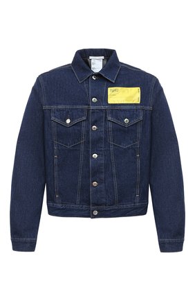 Мужская джинсовая куртка HELMUT LANG темно-синего цвета по цене 46400 руб., арт. K04DM101 | Фото 1 Мужская джинсовая куртка HELMUT LANG темно-синего цвета, арт. K04DM101 | Фото 1