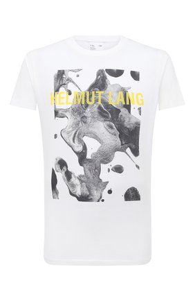 Мужская хлопковая футболка HELMUT LANG белого цвета по цене 22550 руб., арт. K04DM502 | Фото 1 Мужская хлопковая футболка HELMUT LANG белого цвета, арт. K04DM502 | Фото 1