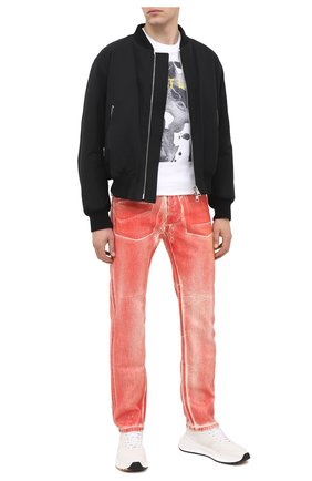 Мужская хлопковая футболка HELMUT LANG белого цвета по цене 22550 руб., арт. K04DM502 | Фото 2 Мужская хлопковая футболка HELMUT LANG белого цвета, арт. K04DM502 | Фото 2