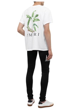 Мужская хлопковая футболка AMIRI белого цвета по цене 33550 руб., арт. F0M03232CJ | Фото 2 Мужская хлопковая футболка AMIRI белого цвета, арт. F0M03232CJ | Фото 2