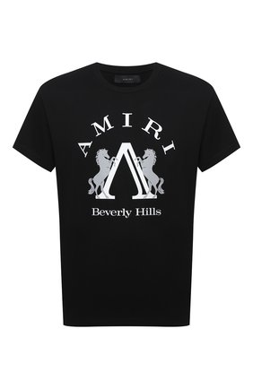 Мужская хлопковая футболка AMIRI черного цвета по цене 33550 руб., арт. F0M03233CJ | Фото 1 Мужская хлопковая футболка AMIRI черного цвета, арт. F0M03233CJ | Фото 1