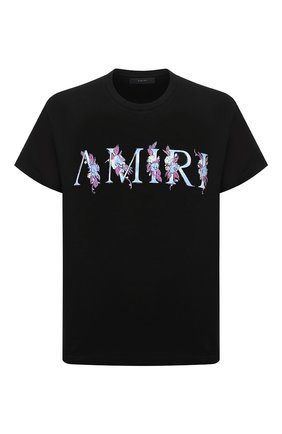 Мужская хлопковая футболка AMIRI черного цвета по цене 28650 руб., арт. F0M03234CJ | Фото 1 Мужская хлопковая футболка AMIRI черного цвета, арт. F0M03234CJ | Фото 1