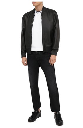 Мужские кожаные кеды PHILIPP PLEIN черного цвета по цене 49590 руб., арт. F20S MSC2825 PLE075N | Фото 2 Мужские кожаные кеды PHILIPP PLEIN черного цвета, арт. F20S MSC2825 PLE075N | Фото 2