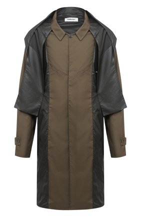 Мужской плащ AMBUSH хаки цвета по цене 57650 руб., арт. BMEE002F20FAB001 | Фото 1 Мужской плащ AMBUSH хаки цвета, арт. BMEE002F20FAB001 | Фото 1
