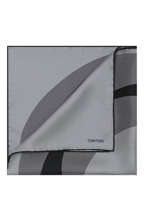 Мужской шелковый платок TOM FORD темно-серого цвета по цене 15600 руб., арт. 8TF106/TF312 | Фото 1 Мужской шелковый платок TOM FORD темно-серого цвета, арт. 8TF106/TF312 | Фото 1