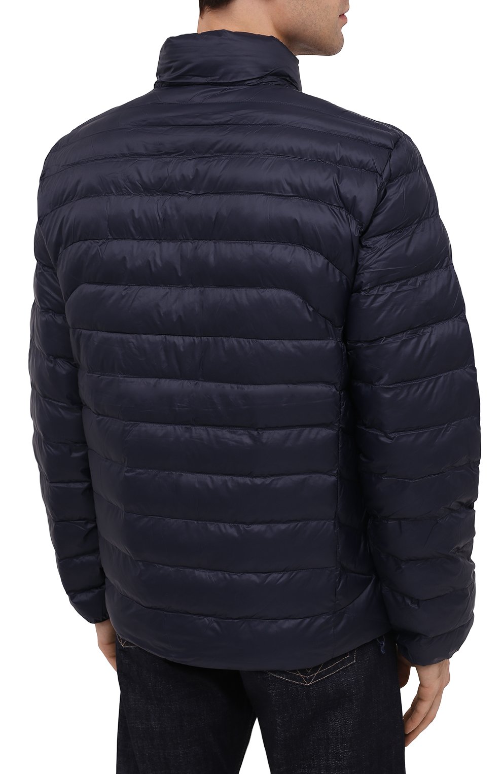 Мужская утепленная куртка POLO RALPH LAUREN темно-синего цвета, арт. 710810897 | Фото 4 (Кросс-КТ: Куртка; Рукава: Длинные; Материал внешний: Синтетический материал; Мужское Кросс-КТ: утепленные куртки, Верхняя одежда; Материал подклада: Синтетический материал; Длина (верхняя одежда): Короткие; Стили: Кэжуэл)