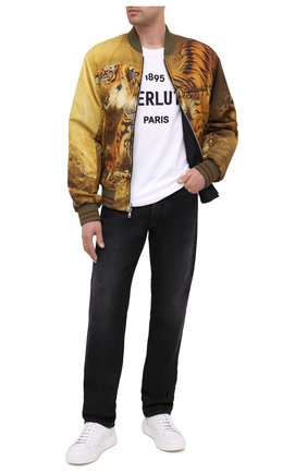 Мужской двусторонний бомбер DRIES VAN NOTEN желтого цвета по цене 134500 руб., арт. 202-20537-1314 | Фото 2 Мужской двусторонний бомбер DRIES VAN NOTEN желтого цвета, арт. 202-20537-1314 | Фото 2