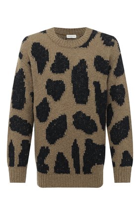 Мужской шерстяной свитер DRIES VAN NOTEN хаки цвета по цене 75250 руб., арт. 202-21231-1704 | Фото 1 Мужской шерстяной свитер DRIES VAN NOTEN хаки цвета, арт. 202-21231-1704 | Фото 1